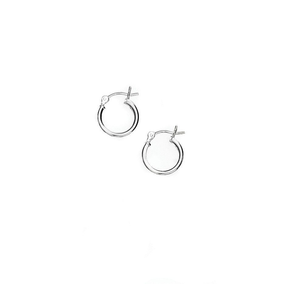 E005062 - Extra Small Sterling Silver Hoops – Lionne Designs