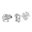 E068031 - Sterling Silver Elephant Post Earrings