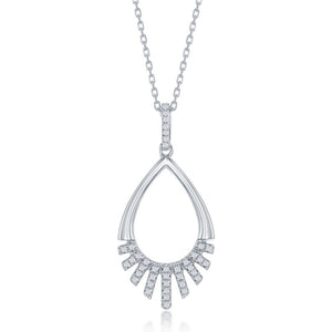 N028207 - Sterling Silver and Cubic Zirconia Necklace