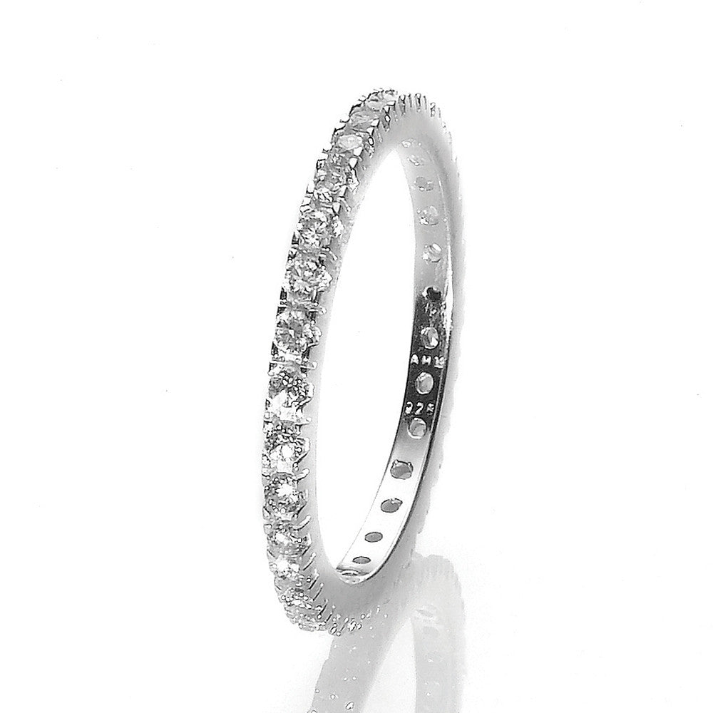 R005050 - Cubic Zirconia and Sterling Silver Eternity Ring