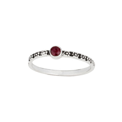 R054029 - Sterling Silver/Ruby Ring