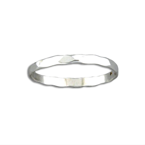 R064012 - Hammered Sterling Silver Band